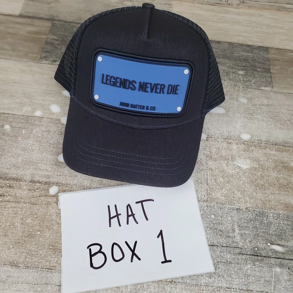 John Hatter & CO Mens Trucker‎ Hat One Size Legends Live Forever Snapback NWT